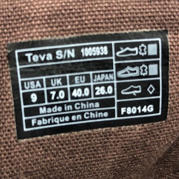 Teva Brown Leather Ankle Boots – Size 9 - Brown - Picture 8 of 8